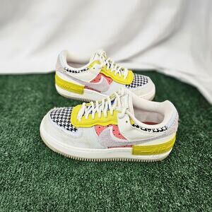 Nike Air Force 1 Shadow Patchwork Shoe Womens 6.5 Multicolor Sneakers DM8076-100